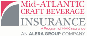 Logo for Mid-Atlantic Craft Beverage Insurance, a program of HMK Insurance, an Alera Group Company.