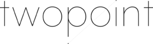 The text “twopoint” written in a minimalist, thin-stroke sans-serif font.
